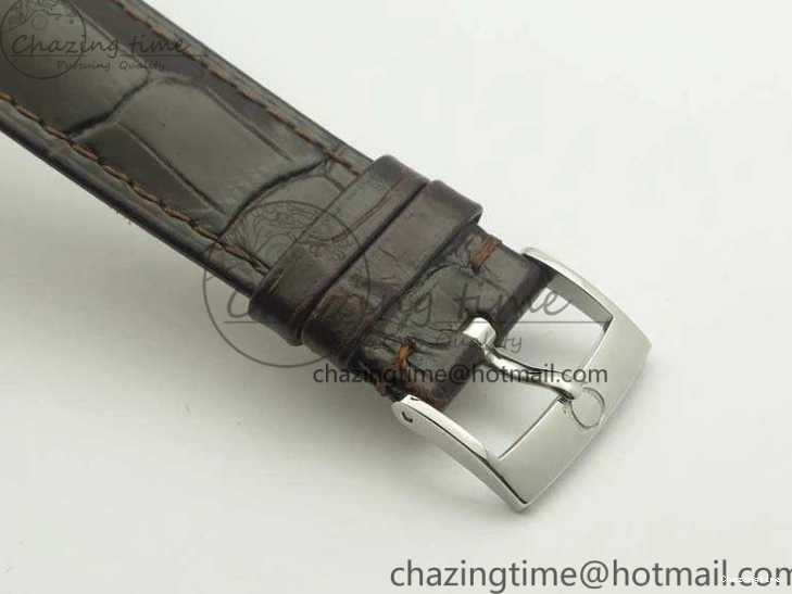 0428 De Ville Prestige Real Power Reserve SS TW 1:1 Best Edition White Dial RG Markers On Leather Strap A Thermal 8089